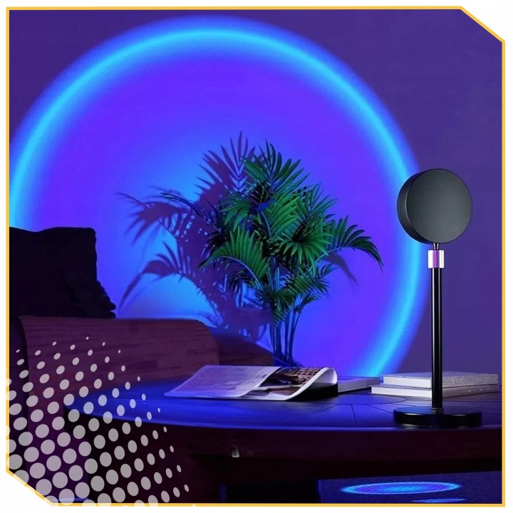 LAMPKA SUNSET LED nocna do sypialni salonu pokoju ZACHÓD SŁOŃCA RGB PREZENT Płeć chłopcy dziewczynki unisex